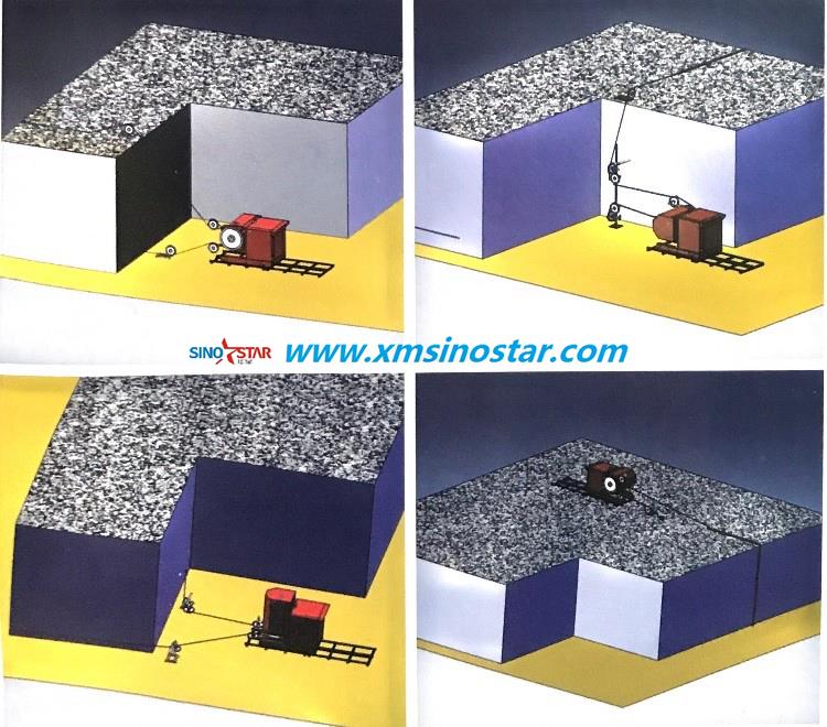 màquina de mineria de pedrera de màquina de serra de diamant p4