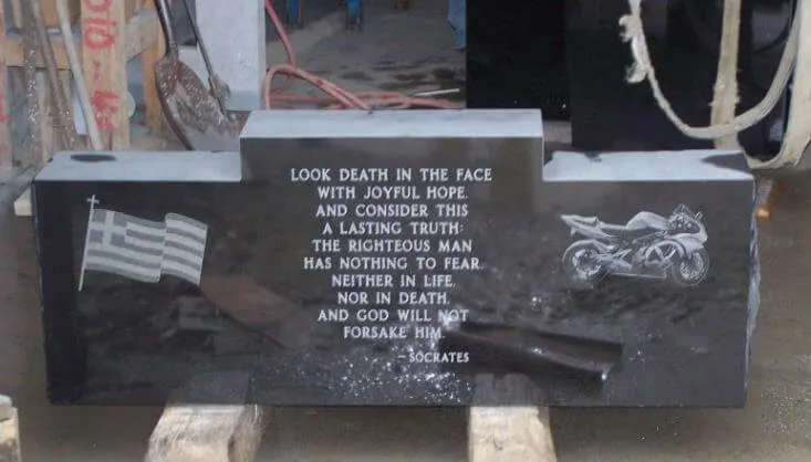 tombstone cut by Headstone Engraving Machine tombstone cut by Headstone Engraving Machine